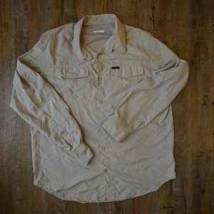 Columbia Fishing Hiking Shirt Large Long Sleeve